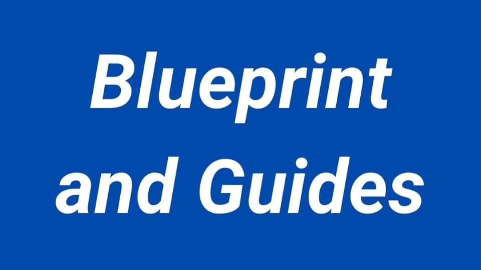 Image showing headline of blueprint and guide